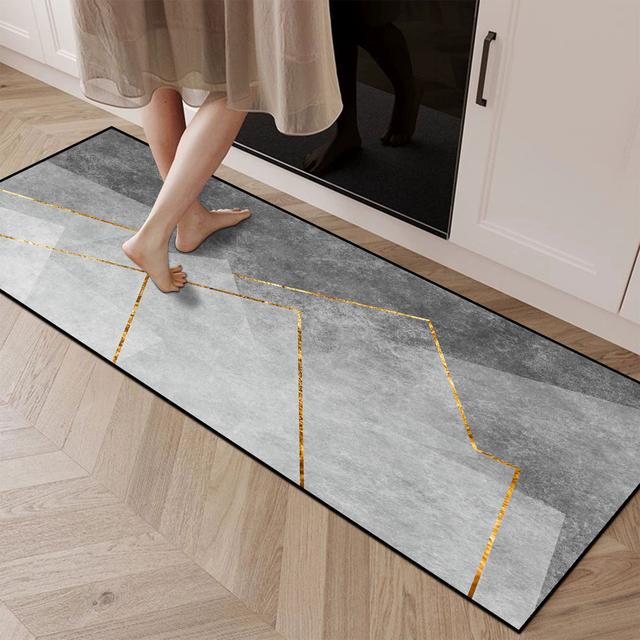 【新品硅藻厨房垫】简约长条厨房地垫吸水可裁剪地毯防滑百搭垫子