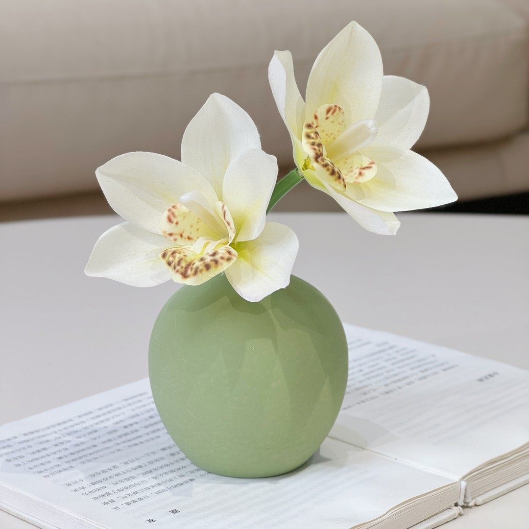 蕙兰蝴蝶兰仿真花束客厅餐桌假花摆件装饰花艺插花摆设假花仿真花,家居饰品,仿真花/假花,淘宝优惠券,粉丝福利购,淘宝优惠卷