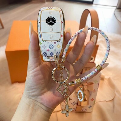 奔驰钥匙保护套壳扣气质轻奢设计适用C260L/GLEC/奔驰e300l钥匙套