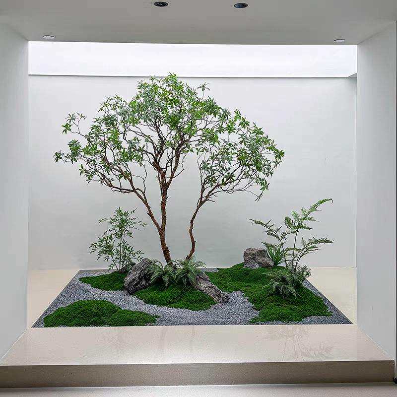 精品马醉木仿真装饰树大型假树简约景观榕树绿植造景橱窗植物室内