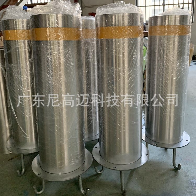 304不锈钢固定警示止车桩219直径加厚防撞柱移动路桩可拆卸升降柱