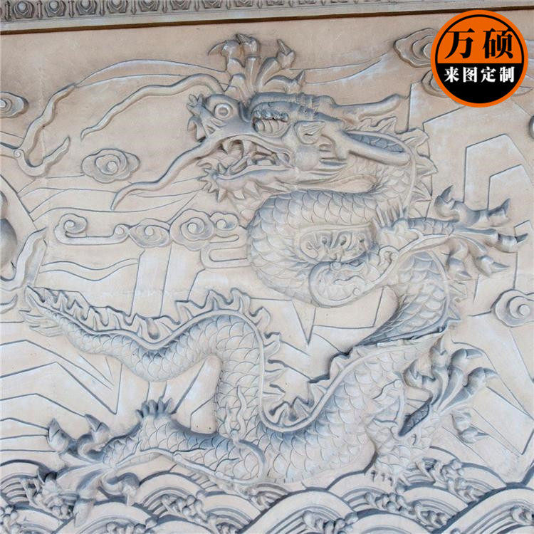 曲阳石雕石材雕刻雕花汉白玉龙浮雕动物人物风景花草浮雕装饰画