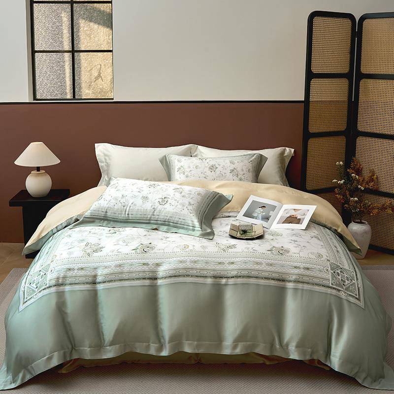 沁凉丝滑TENCEL丨纯正60支奥地利兰精LF超细旦天丝四件套夏季裸睡