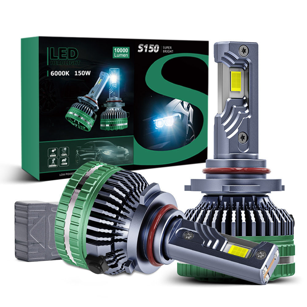 YOBIS跨境汽车led前照灯300w大功率三铜管H4高流明3570超亮9005