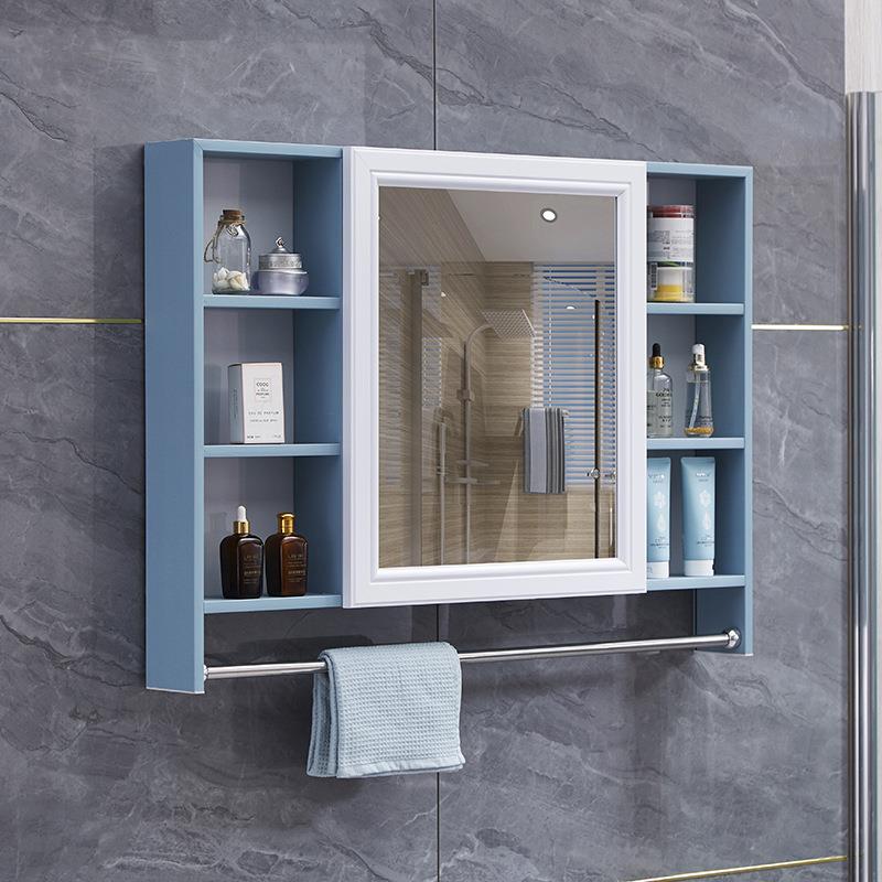 浴室镜柜挂墙式置物架镜面柜厕所梳妆镜收纳一体柜储物卫生间新品