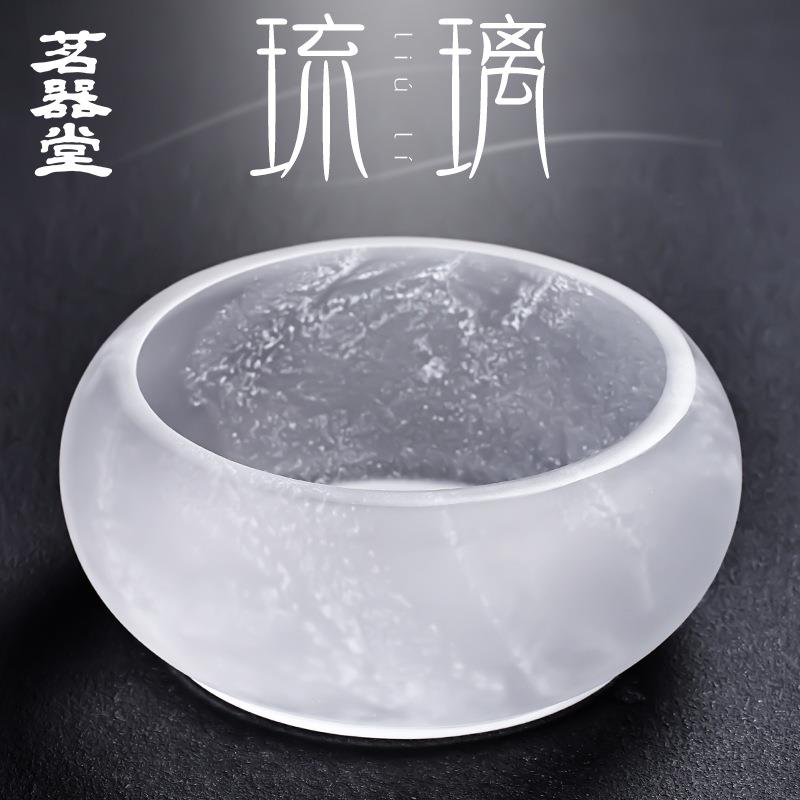 直销飘花琉璃茶洗冰冻烧茶杯洗杯碗水盂笔洗茶道建水茶具配件