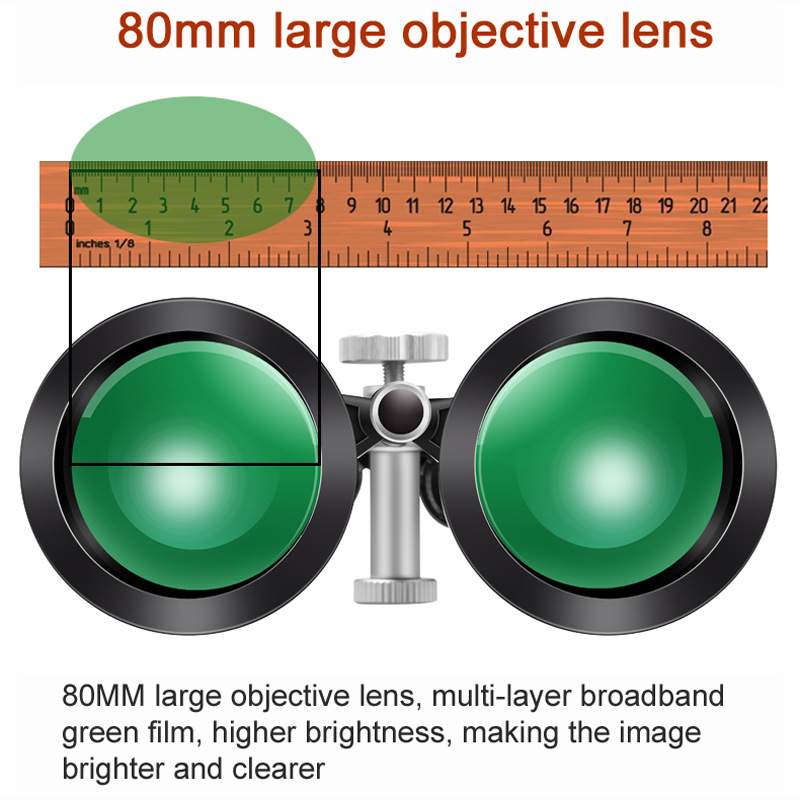 外贸博狼威/Borwolf 25-75X80 双筒高倍高清变倍变焦望远镜大口径