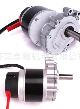 尤奈特250W24V轮椅车减速有刷低速电机带电磁刹手刹车MY1016Z