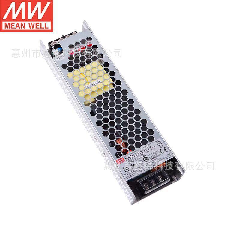 UHP-200R-5主动式PFC功能(冗余功能)直流稳压LED驱动长条型电源