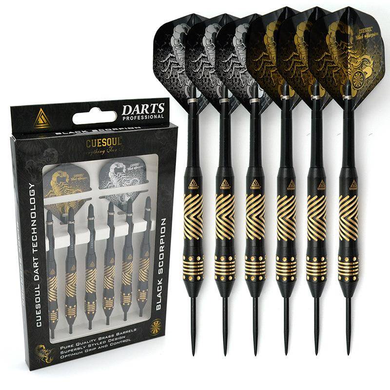 CUESOUL/Q獣黑蝎子系列6支装硬式飞镖套装入门级