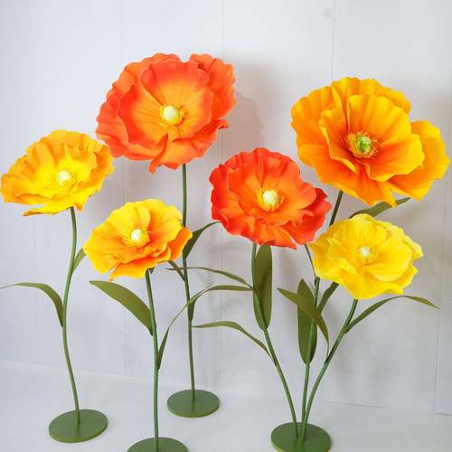 爆款eva仿真花巨型橱窗商场美陈道具婚庆婚礼布置装饰假花