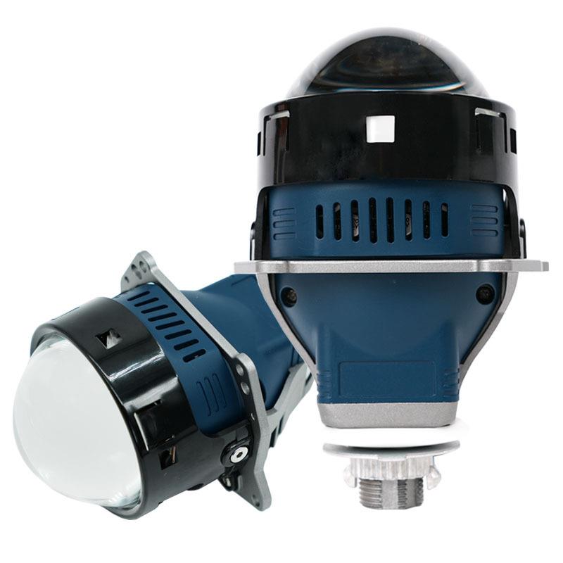 新款W8汽车大灯LED大功率双光透镜远近一体智控科技转向补光高亮