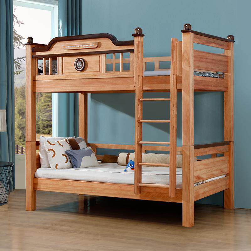 红檀木同宽床全实木上下床子母床儿童高低床原木小户型上下铺实木