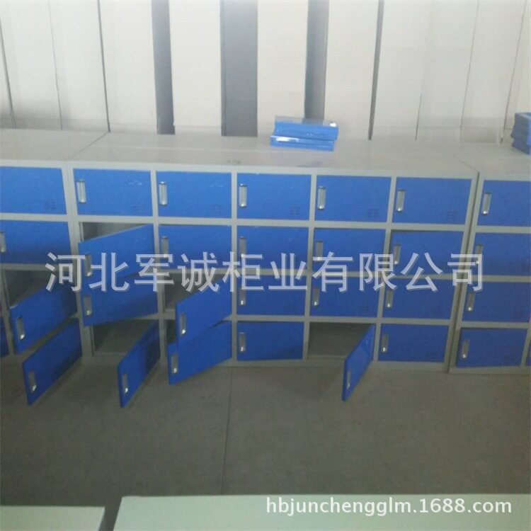 河北军诚批发钢制学生更衣柜超市存包柜加厚教室书包柜