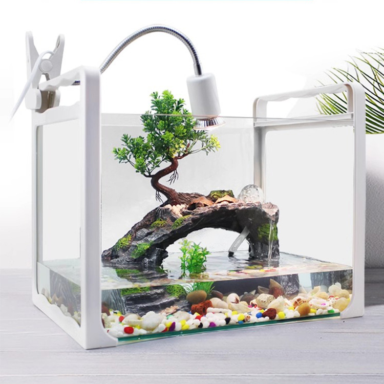 乌龟晒台爬台巴西龟缸鱼缸造景高水位躲避洞屋浮岛爬坡晒龟晒背台