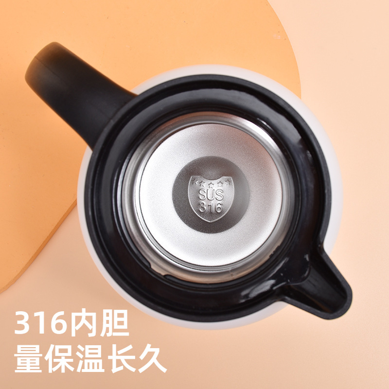 爆款316不锈钢焖茶壶大容量家用保温水壶高颜值茶水分离咖啡壶