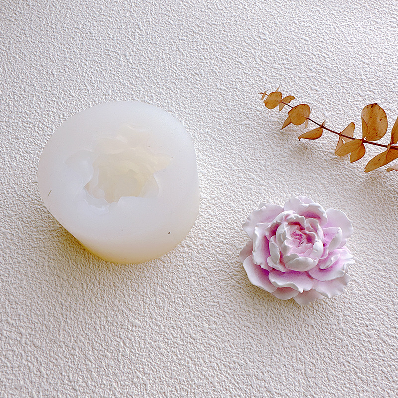 diy茉莉花手工硅胶花朵蜡烛模具香薰石膏翻糖慕斯蛋糕烘焙