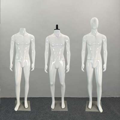 男服装展示模特道具假人体全身男站模橱窗亮白烤漆男模多省包邮