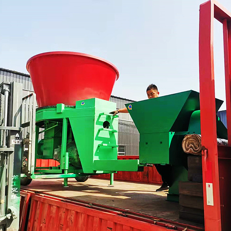 秸秆粉碎机大型稻草粉碎机圆盘牧草破碎机多用型养殖草料粉碎机