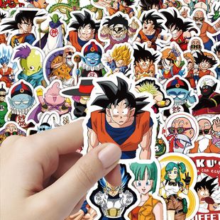 200贴七龙珠贴纸人物周边装 饰行李箱防水涂鸦手机贴画diy手账素材