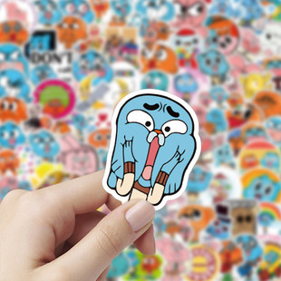 254张阿甘妙世界贴纸甘宝达尔文妮蔻可爱卡通动漫周边diy装饰手账