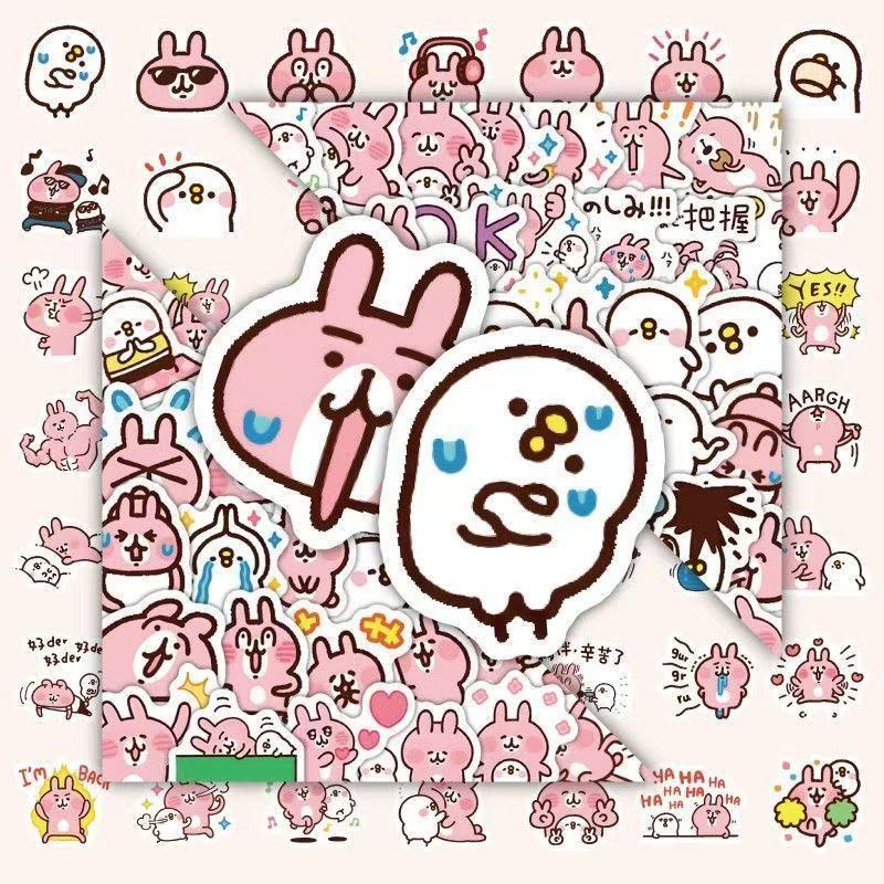 卡娜赫拉表情贴纸可爱ins手账趣味卡通装饰手机防水贴画