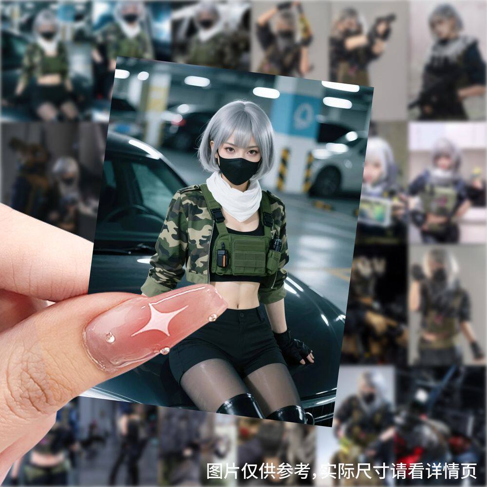 新款三角洲行动真人cos贴纸游戏创意贴画手机壳电脑笔记本装饰画