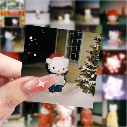 118张梦核Hellokitty专辑卡通贴纸可爱创意装饰防水手机贴画爆款