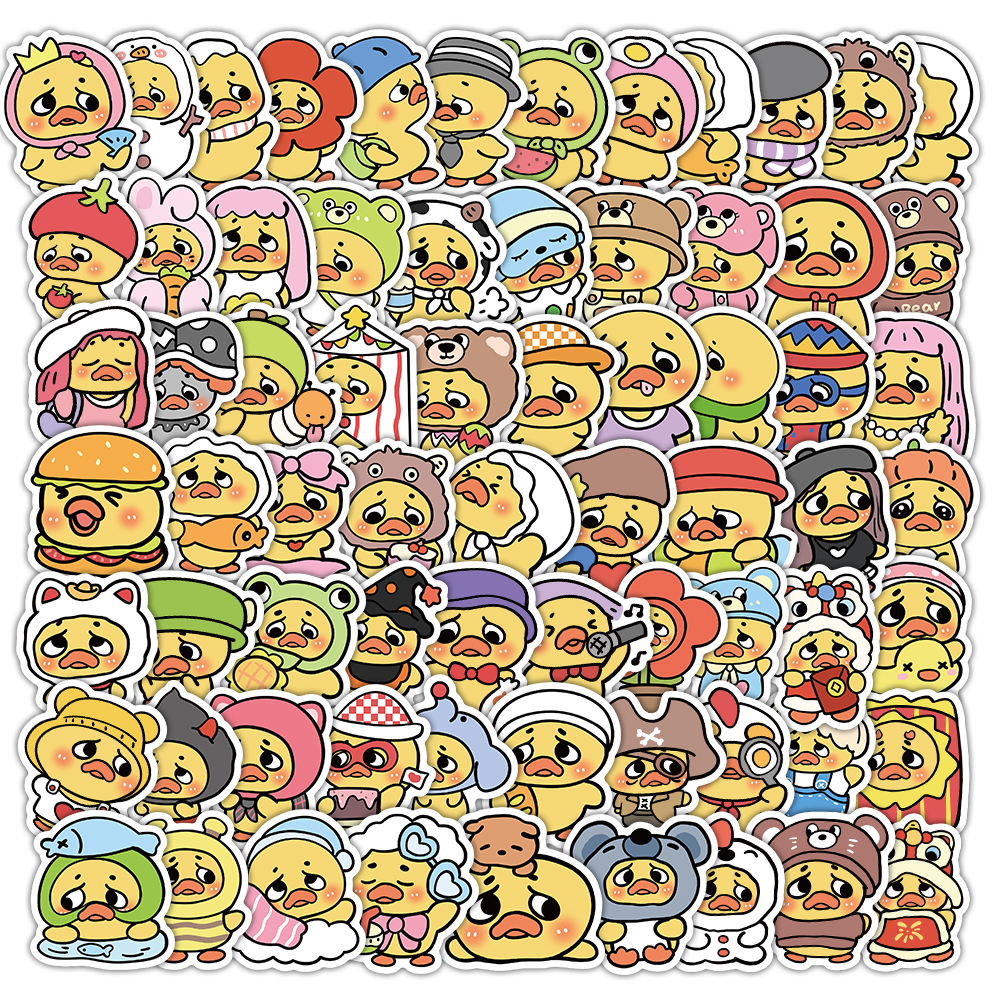 anoying鸭子贴纸204张可爱卡通