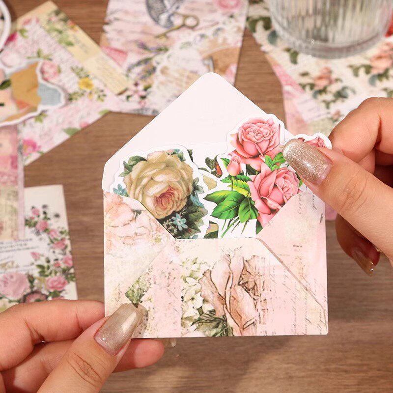 复古婚礼花卉手作艺术馆系列素材包信纸手帐手工装饰拍摄背景素材