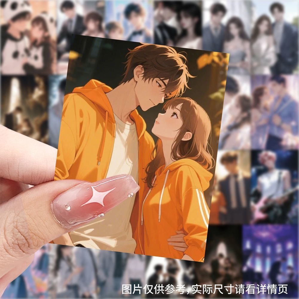 爆款小说推文封面贴纸卡通笔记本手账水杯笔记本DIY装饰贴画