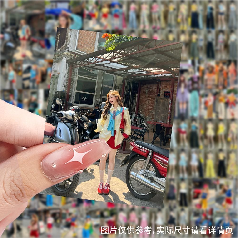 爆款多巴胺穿搭贴纸穿搭创意贴画装饰手机水杯行李箱diy防水贴画