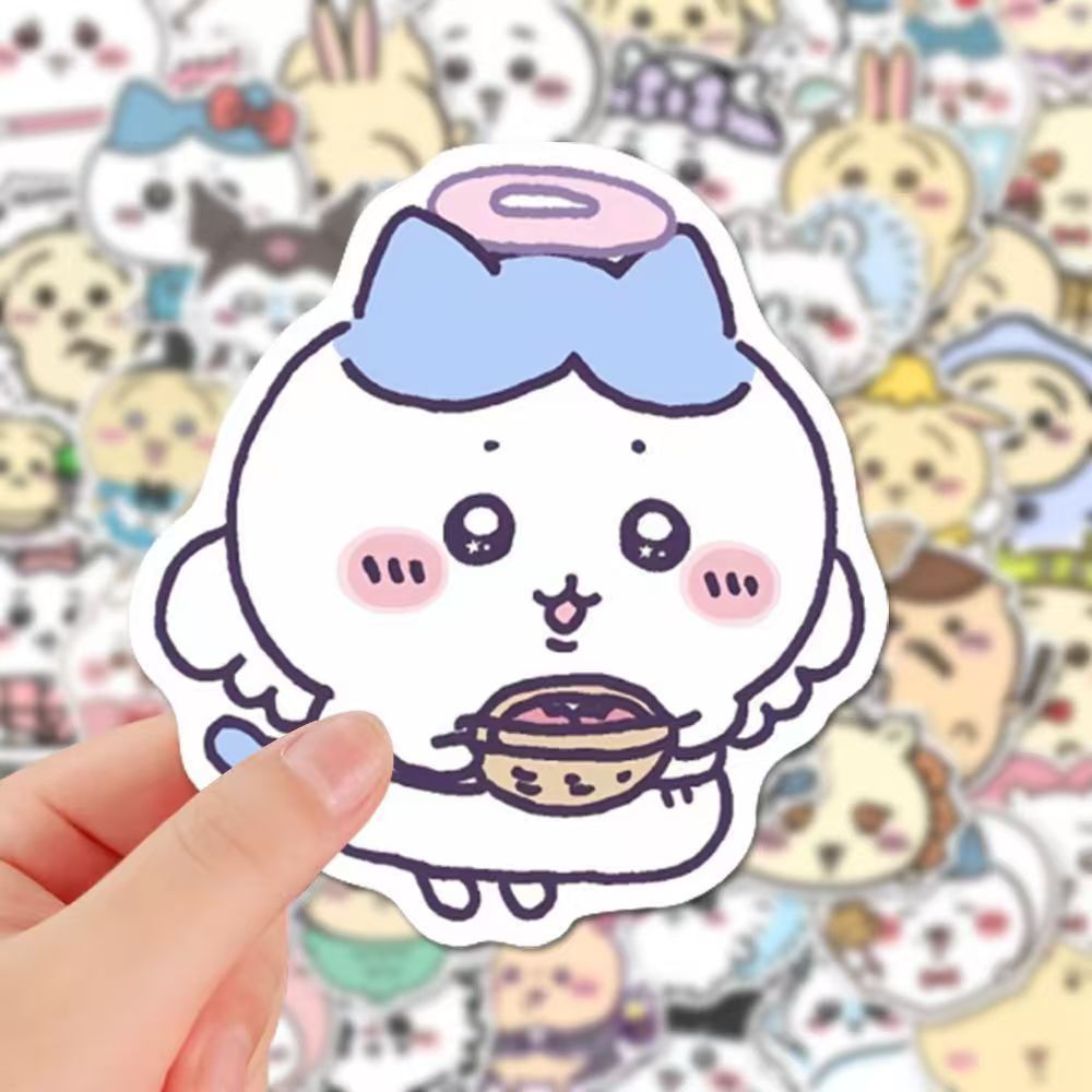 200贴吉伊卡哇贴纸chiikawa贴画日系手机卡通可爱diy装饰图案