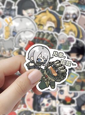 180张三角洲行动Q版贴纸卡通游戏笔记本贴画手机手账装饰桌面贴纸