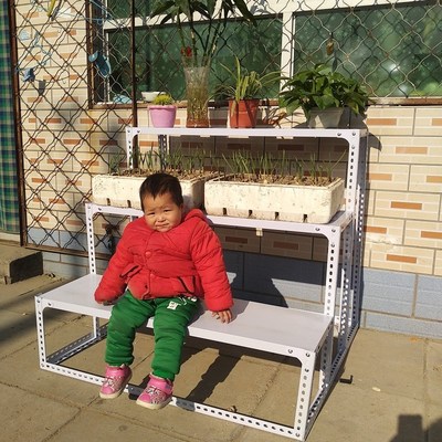 梯形货架台阶式花架鞋架超市角钢货架阳台家用展示架花店置物架