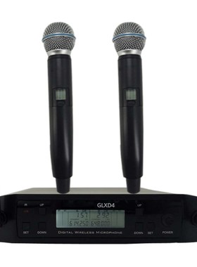 一拖二无线话筒U段专业婚庆/舞台/KTV/演出调频