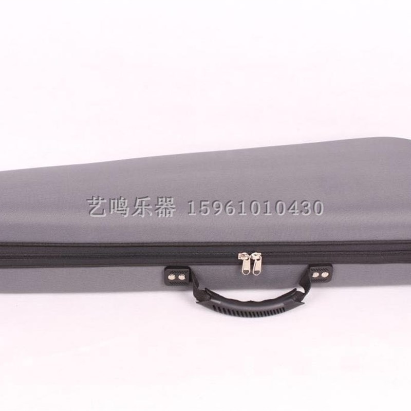 艺鸣乐器 4/4EVA复合材料随行三角小提琴盒  双肩防水黑灰蓝红色