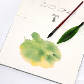 宝虹艺术家级棉浆水彩本四面封胶水彩本中粗300g 随身旅行水彩纸