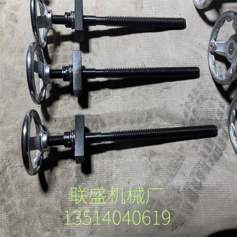 精密T型正反牙丝杆套装45#钢发黑升降传动轴承套件手摇刻度螺纹杆