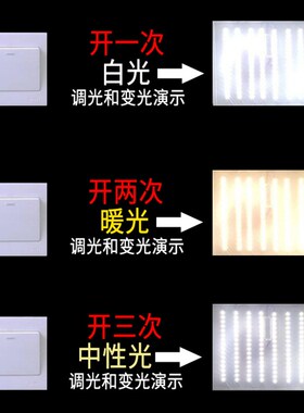 led31cm灯条39cm长条49cm客厅灯灯带灯条三色灯芯长方形贴片灯板