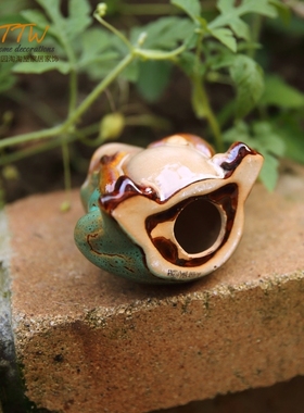 美式青蛙小摆件家居装饰品创意可爱室内客厅儿童房个性酒柜摆设