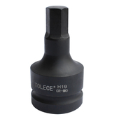 1寸气动内六角套筒25.4mm方头六角旋具头气动大风炮电动扳手批头