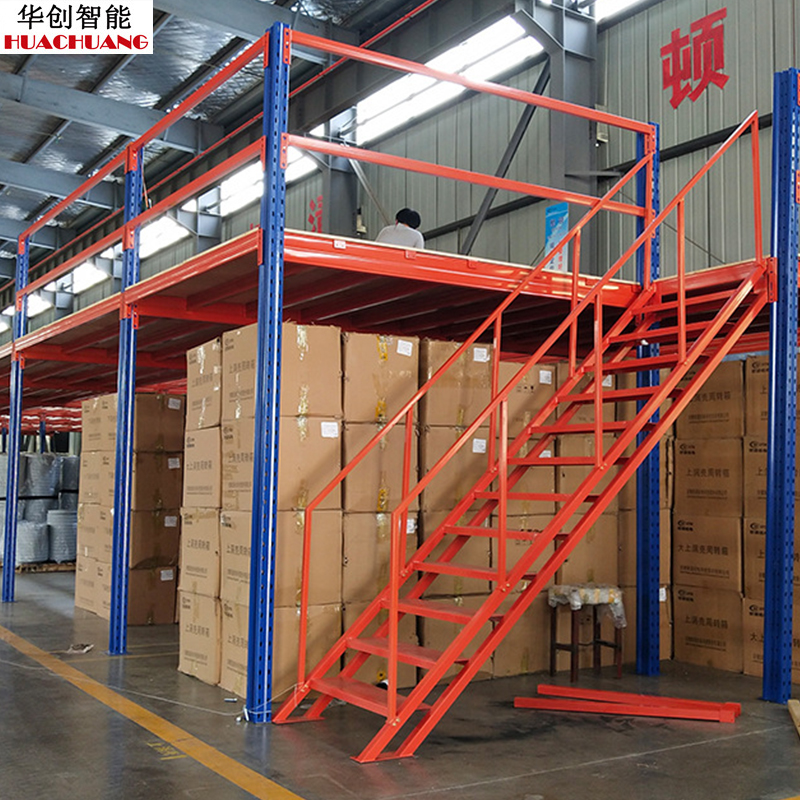 钢结构货架阁楼平台 可拆装仓库仓储二层阁楼定制多层重型可移动