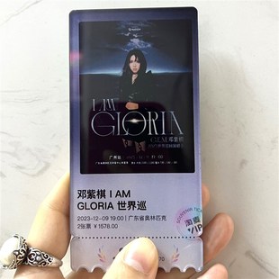 邓紫棋演唱会纪念票根来图定制亚克力磁吸DIY创意冰箱磁力贴