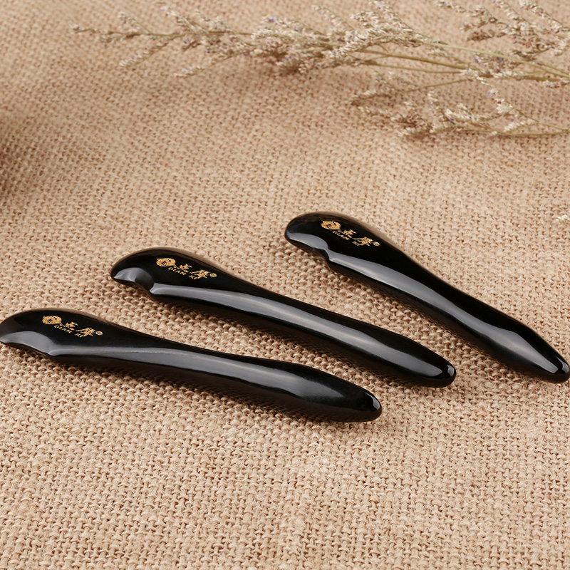 点犀天然水牛角刮痧眼部面部经络松筋拨筋棒美容院神器按摩板家用