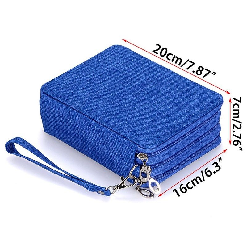 2020新款大容量72色收纳笔袋笔帘美术彩铅笔帘学生文具盒包邮