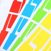 A4线缆不干胶彩色防水防油撕不烂电线数据线索引背胶纸通信机房网