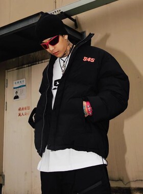 S45冬季新款基础百搭宽松街头羽绒棉服男保暖厚外套情侣休闲上衣