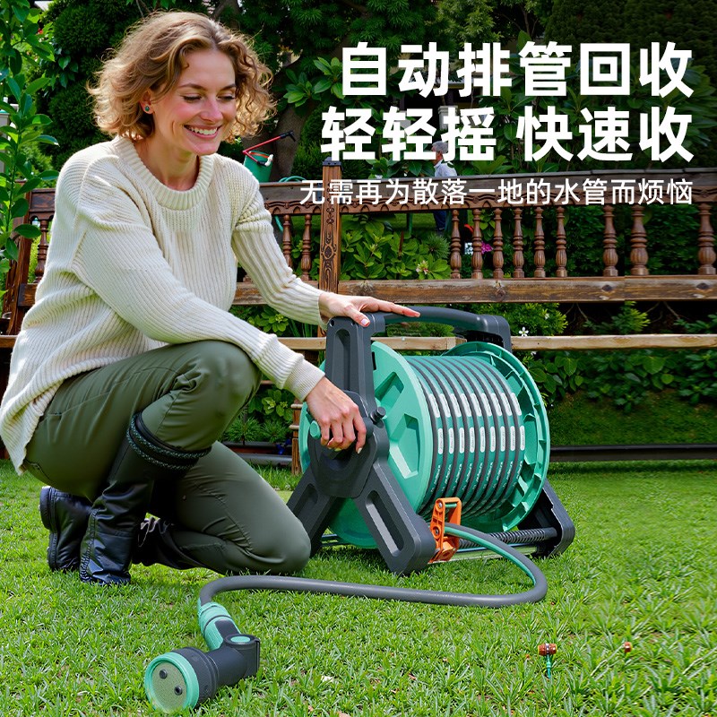 水管软管浇水浇菜接自来水耐用高压防爆管浇花专用家用庭院收卷器