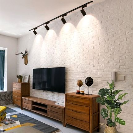 轨道射灯led 商用导轨式服装店珠宝店铺展厅明装超亮节能创意商场